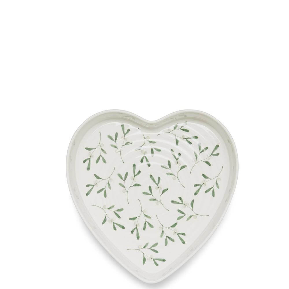 Sophie Conran for Portmeirion Mistletoe Heart Shaped Baking Dish